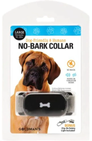 Goldman's No-Bark Training Dog Collar Friendly and Humane - Large
