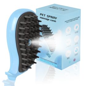 Cat Steam Brush For Shedding - Steamy Cat Brush For Indoor Cats, Cat Hair Steam Brush For Massage, Spritz Defur Comb For Cats, Pet Steamer For Dogs (Color: Blue)